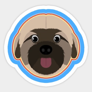 Puppy Face Sticker